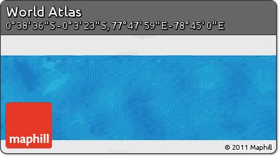 Shaded Relief Panoramic Map of the Area around 0° 21' 0" S, 78° 16' 30" E