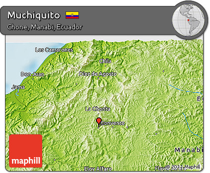 Physical 3D Map of Muchiquito