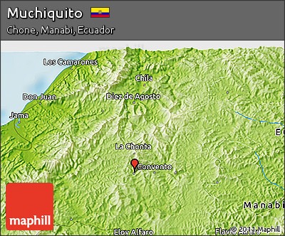 Physical 3D Map of Muchiquito