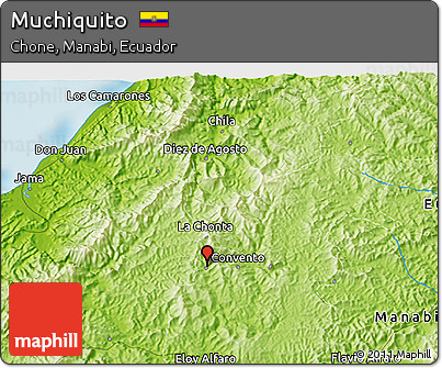 Physical 3D Map of Muchiquito