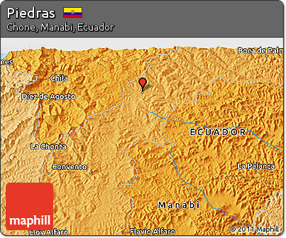 Political 3D Map of Piedras