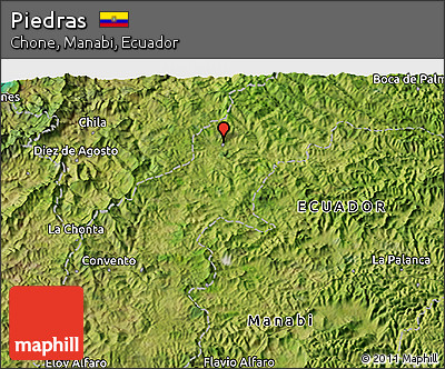 Satellite 3D Map of Piedras