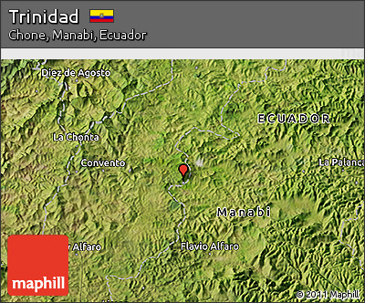 Satellite 3D Map of Trinidad