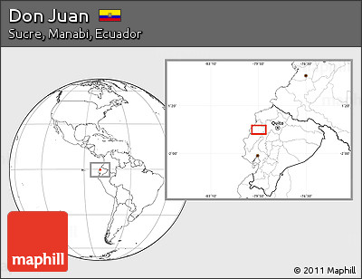 Blank Location Map of Don Juan