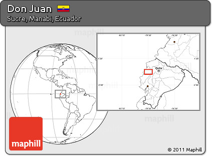Blank Location Map of Don Juan