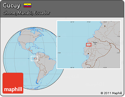 Gray Location Map of Cucuy