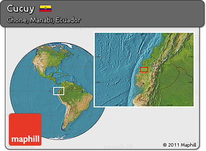 Satellite Location Map of Cucuy