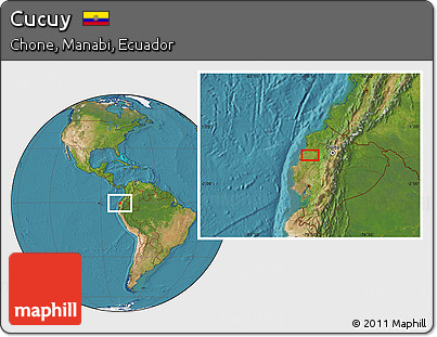 Satellite Location Map of Cucuy