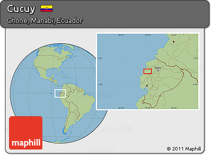 Savanna Style Location Map of Cucuy