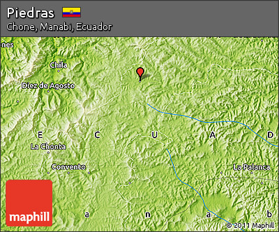 Physical Map of Piedras