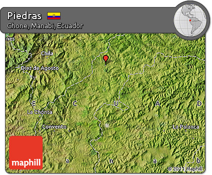 Satellite Map of Piedras