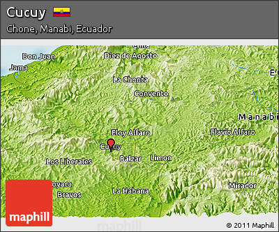 Physical Panoramic Map of Cucuy