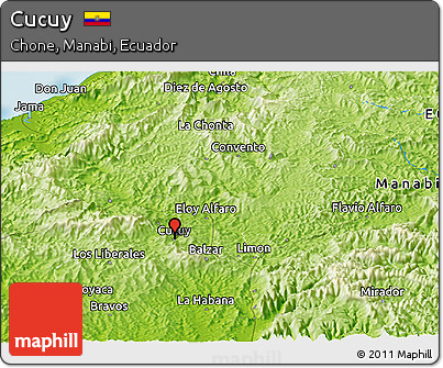 Physical Panoramic Map of Cucuy