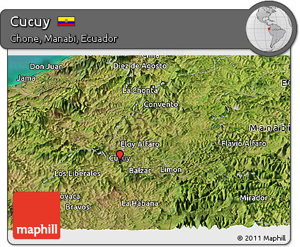 Satellite Panoramic Map of Cucuy