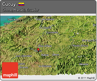 Satellite Panoramic Map of Cucuy