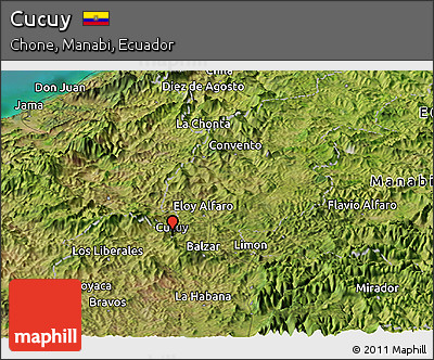 Satellite Panoramic Map of Cucuy