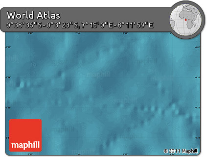 Satellite Map of the Area around 0° 21' 0" S, 7° 43' 29" E