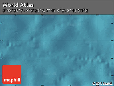 Satellite Map of the Area around 0° 21' 0" S, 7° 43' 29" E