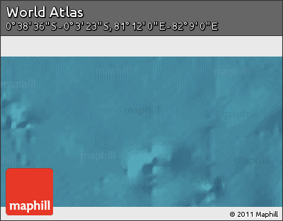 Satellite 3D Map of the Area around 0° 21' 0" S, 81° 40' 30" E