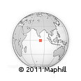 Outline Map of the Area around 0° 21' 0" S, 81° 40' 30" E, rectangular outline