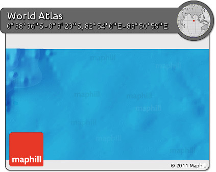 Political 3D Map of the Area around 0° 21' 0" S, 83° 22' 30" E