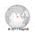 Outline Map of the Area around 0° 21' 0" S, 83° 22' 30" E, rectangular outline