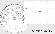 Blank Location Map of the area around 0° 21' 0" S, 84° 13' 29" E