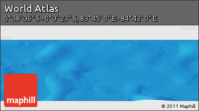 Political Panoramic Map of the Area around 0° 21' 0" S, 84° 13' 29" E