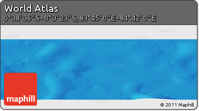 Political Panoramic Map of the Area around 0° 21' 0" S, 84° 13' 29" E