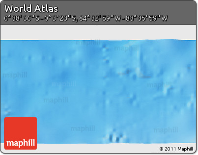 Shaded Relief 3D Map of the Area around 0° 21' 0" S, 84° 4' 29" W