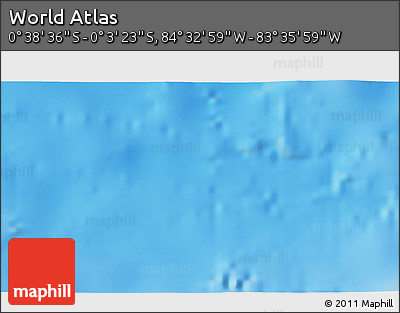 Shaded Relief 3D Map of the Area around 0° 21' 0" S, 84° 4' 29" W