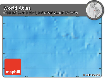 Physical Map of the Area around 0° 21' 0" S, 84° 4' 29" W