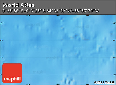 Physical Map of the Area around 0° 21' 0" S, 84° 4' 29" W