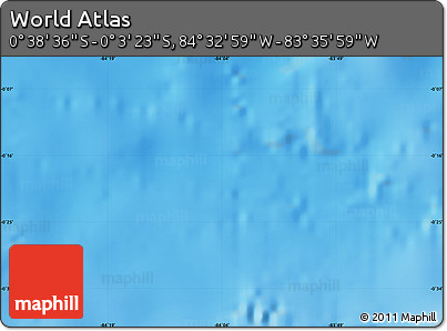 Physical Map of the Area around 0° 21' 0" S, 84° 4' 29" W