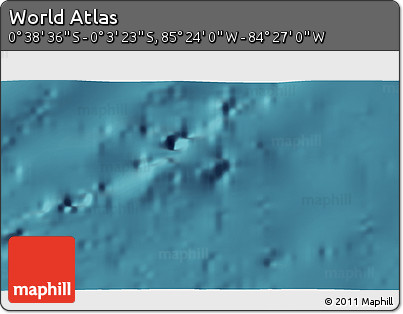 Satellite 3D Map of the Area around 0° 21' 0" S, 84° 55' 30" W