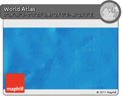 Political 3D Map of the Area around 0° 21' 0" S, 85° 55' 30" E