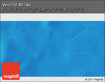 Political 3D Map of the Area around 0° 21' 0" S, 85° 55' 30" E