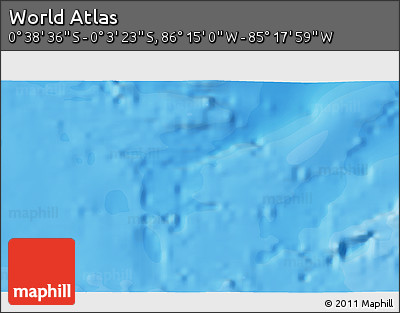 Political 3D Map of the Area around 0° 21' 0" S, 85° 46' 30" W
