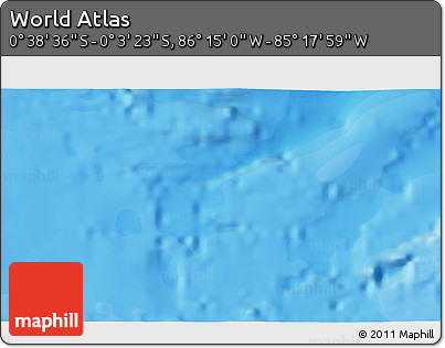 Political 3D Map of the Area around 0° 21' 0" S, 85° 46' 30" W