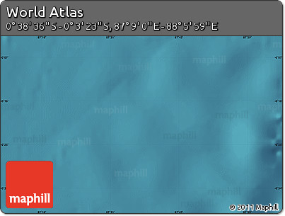 Satellite Map of the Area around 0° 21' 0" S, 87° 37' 30" E