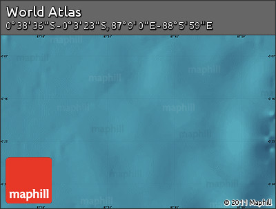 Satellite Map of the Area around 0° 21' 0" S, 87° 37' 30" E