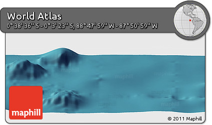 Satellite Panoramic Map of the Area around 0° 21' 0" S, 88° 19' 29" W