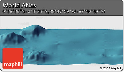 Satellite Panoramic Map of the Area around 0° 21' 0" S, 88° 19' 29" W