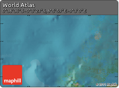 Satellite Map of the Area around 0° 21' 0" S, 8° 34' 29" E