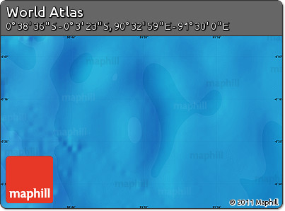 Political Map of the Area around 0° 21' 0" S, 91° 1' 30" E