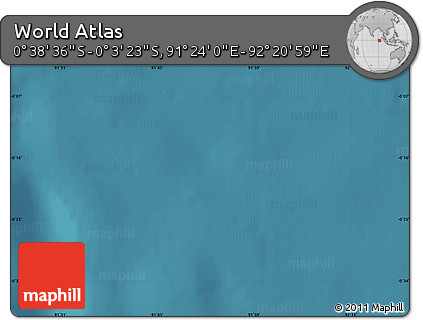 Satellite Map of the Area around 0° 21' 0" S, 91° 52' 30" E
