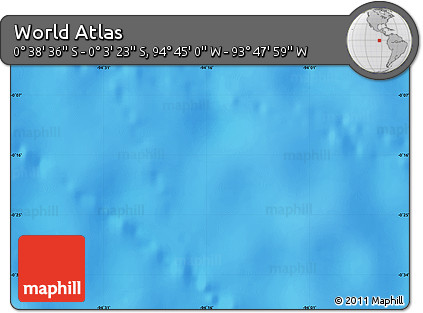 Physical Map of the Area around 0° 21' 0" S, 94° 16' 30" W