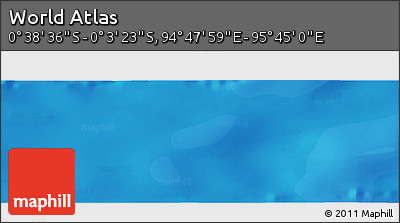 Political Panoramic Map of the Area around 0° 21' 0" S, 95° 16' 30" E