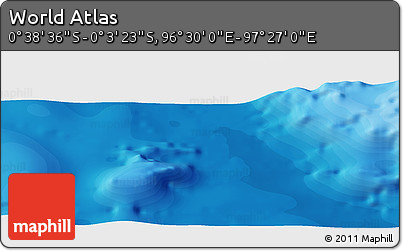 Political Panoramic Map of the Area around 0° 21' 0" S, 96° 58' 29" E