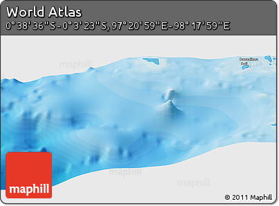 Political Panoramic Map of the Area around 0° 21' 0" S, 97° 49' 29" E